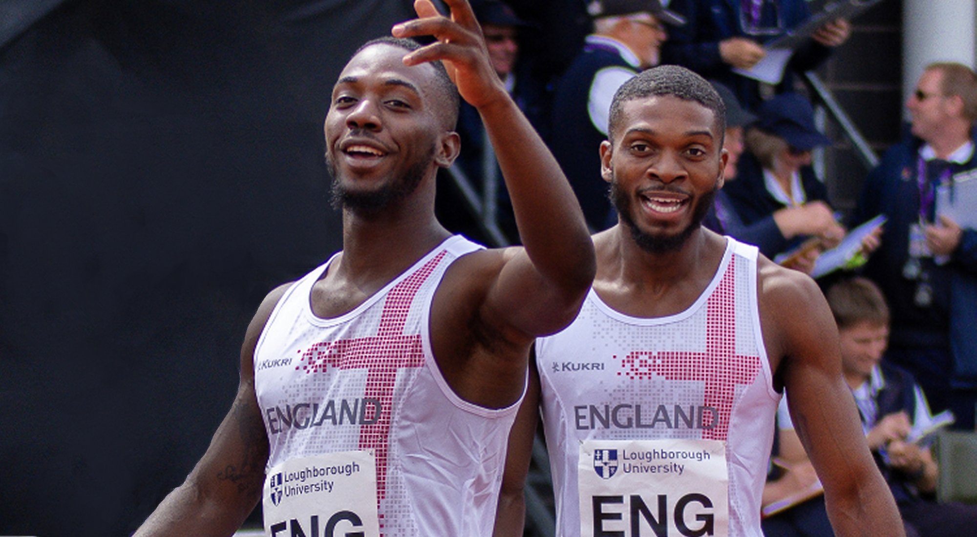 Relay athletes in Kukri kit at Loughborough International