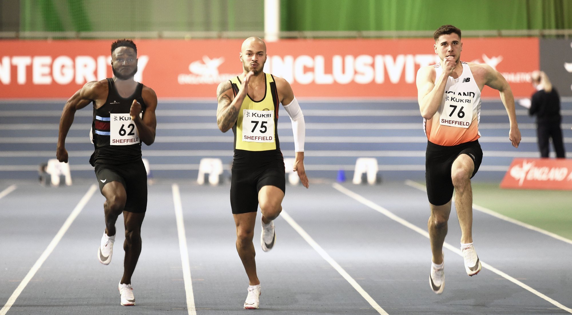 Senior men's indoor heptathlon hurdles 2022.