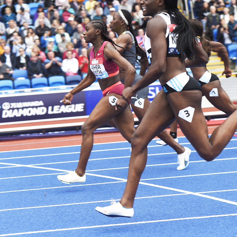 Dina Asher Smith at Muller DIamond League Birmingham