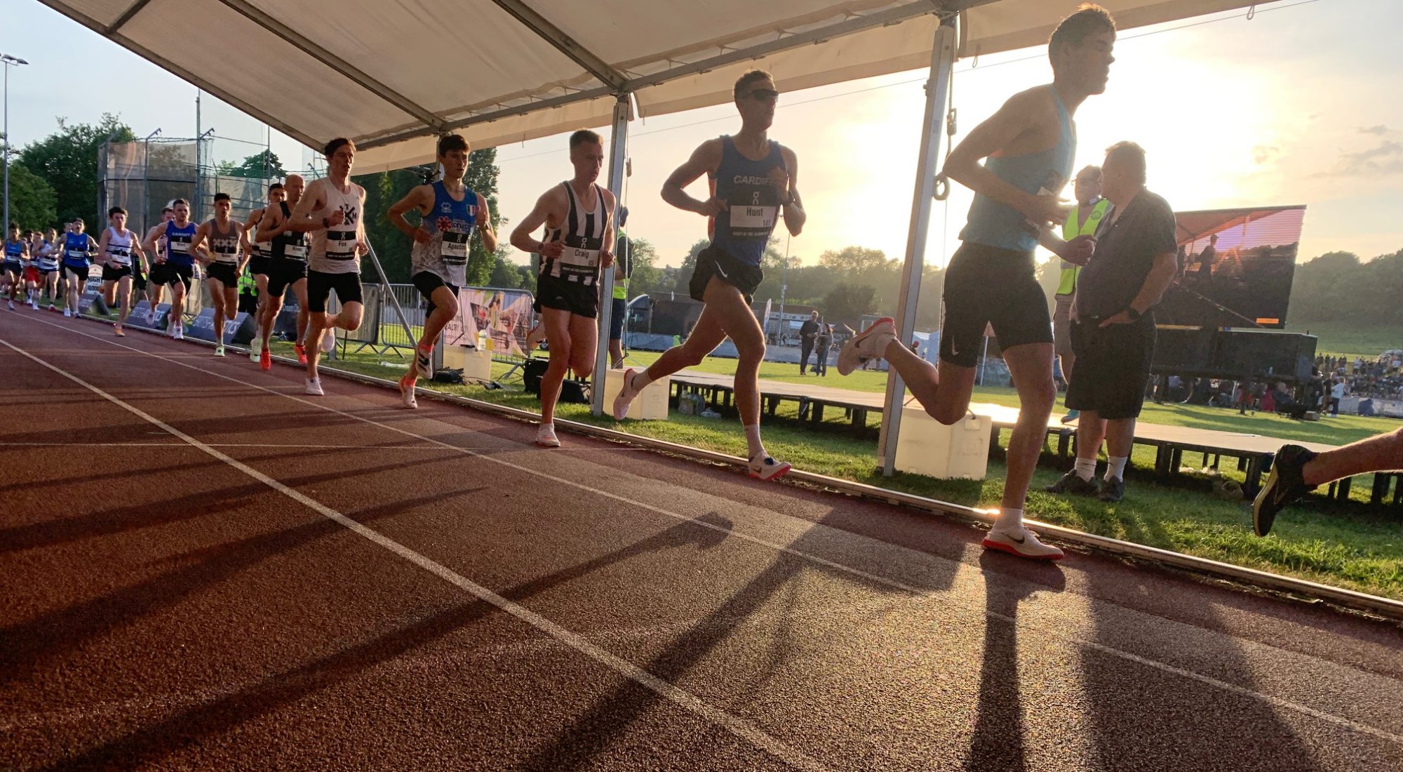 Night of 10000m PBs runners