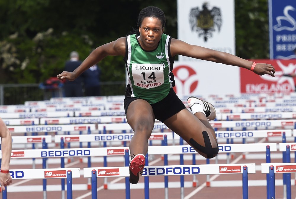 U18 women Chisom Nwafor hurdles