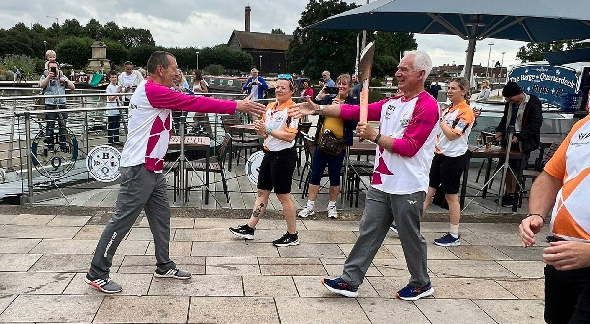 Queen's Baton Relay Stratford Upon Avon England Athletics
