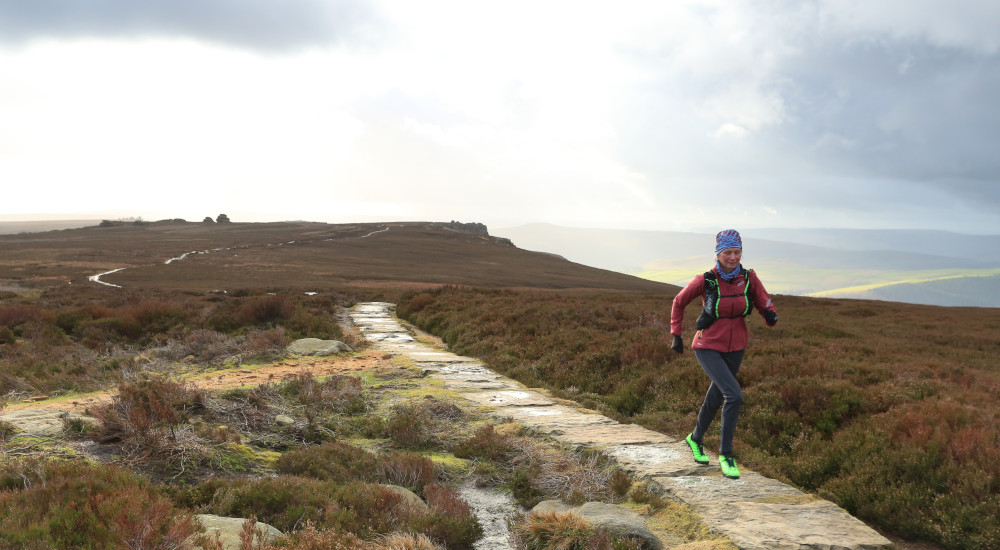 Nicky Spinks running in the fells