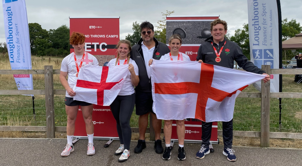 England athletes at the ETC Throws Fest 2022