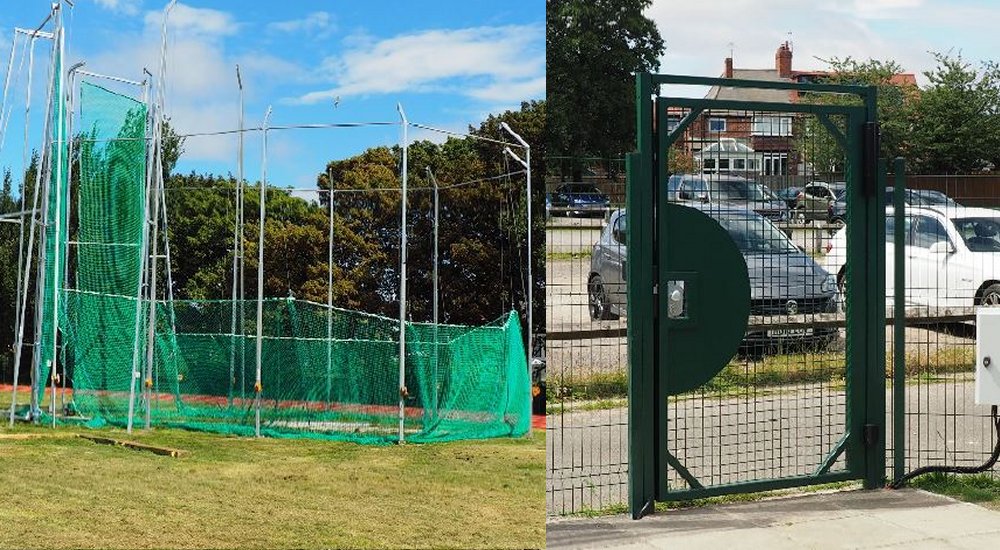 New cage and security gate at Keighley