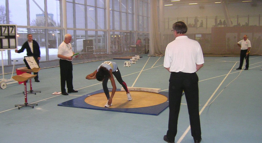 Indoor shot put