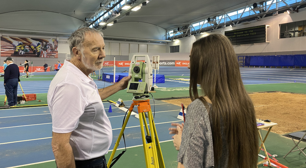 An official shadowing during the Officials at the senior and under-20 combined event championships