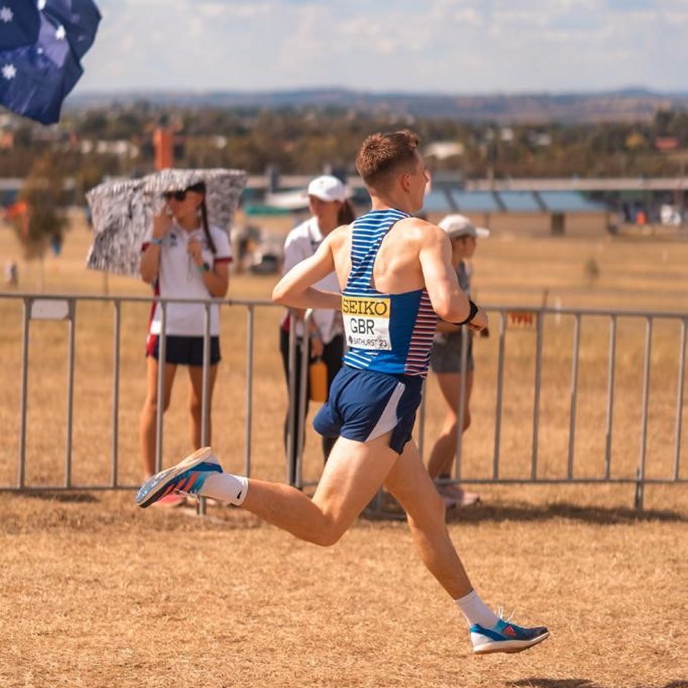 Callum Elson in GB vest