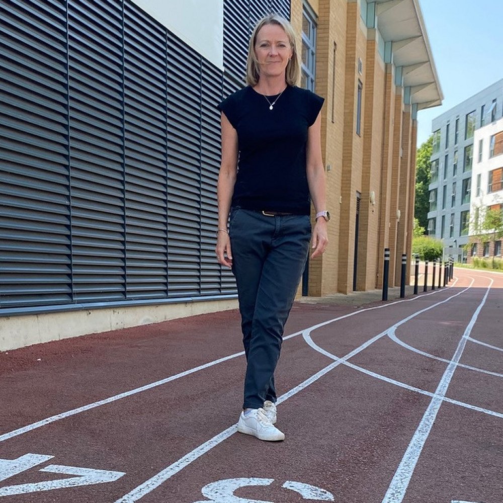 Charlotte Fisher at the Lufbra athlete village