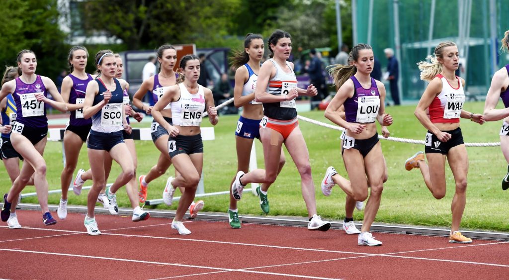 Sarah Astin at Loughborough International 3000m