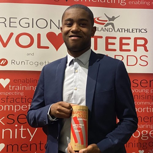 Inspiring Official Xavier Brown at London Volunteer Awards 2023