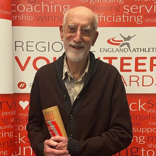 Services to Athletics winner Mike Lamb at North West Volunteer Awards 2023