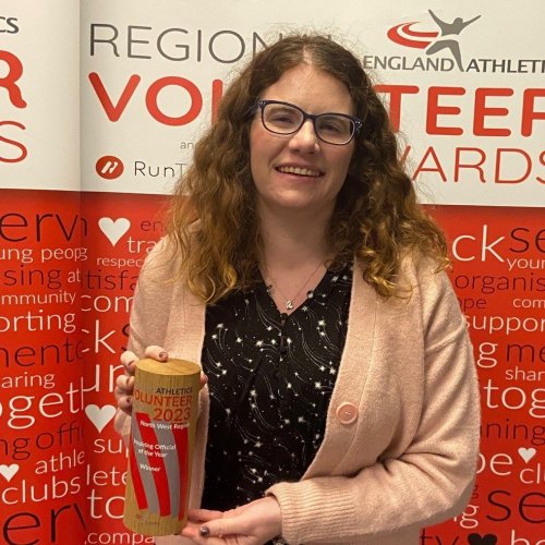 official of the year winner Lydia Kelly at North West Volunteer Awards 2023