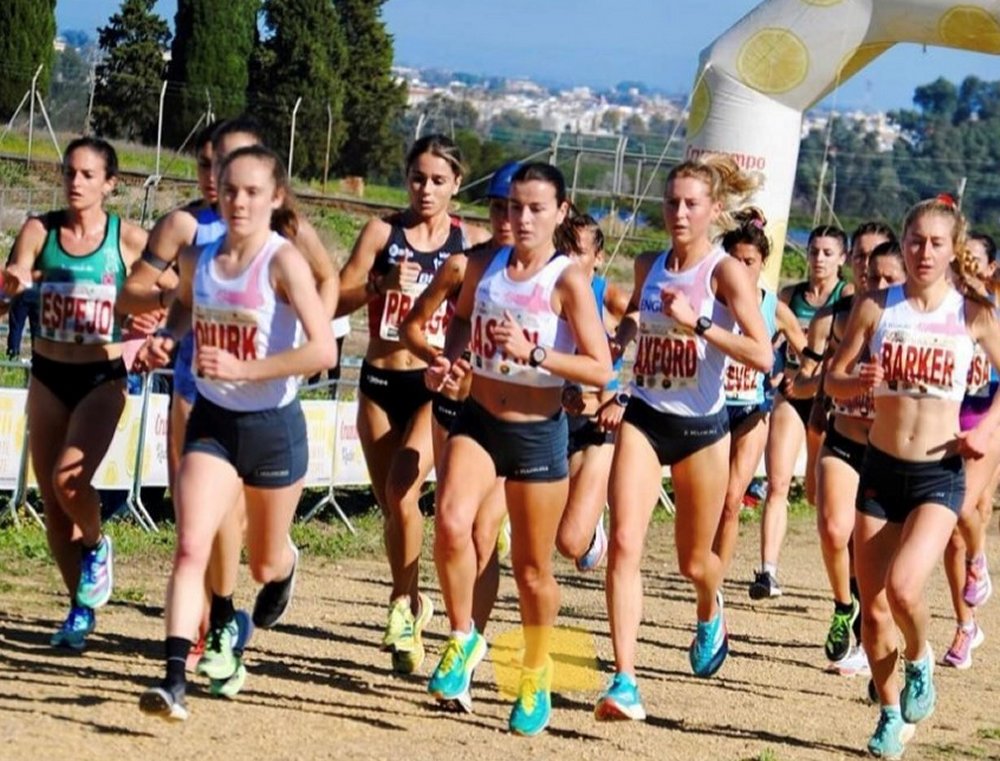 Senior women racing in Seville