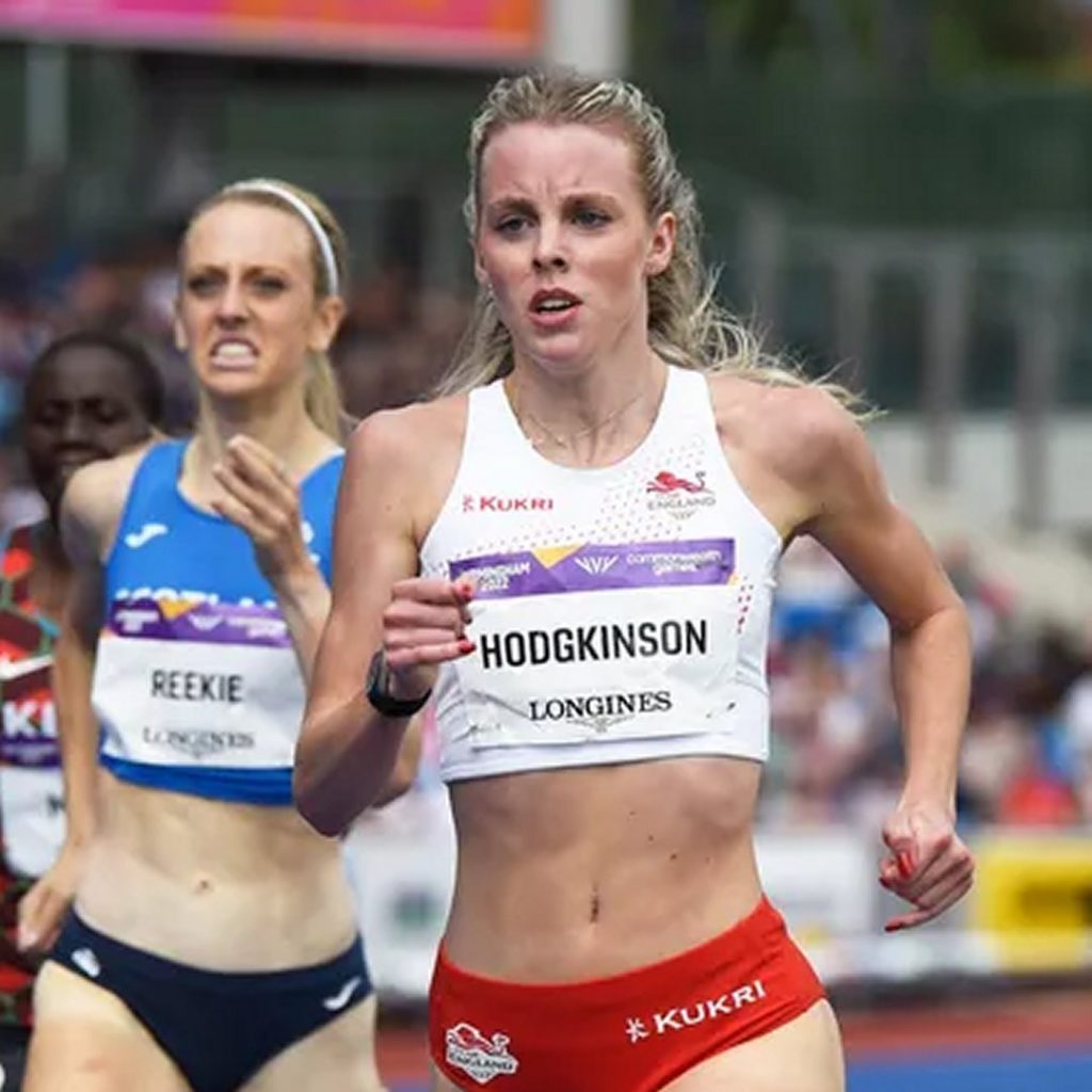 Keely Hodgkinson at Birmingham Commonwealth Games