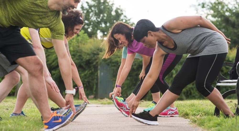 RunTogether group warm up
