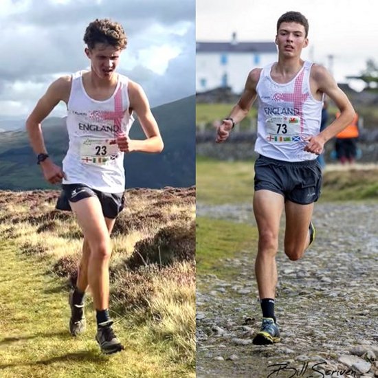 Thomas Wood and Jack Sanderson mountain running in Wales