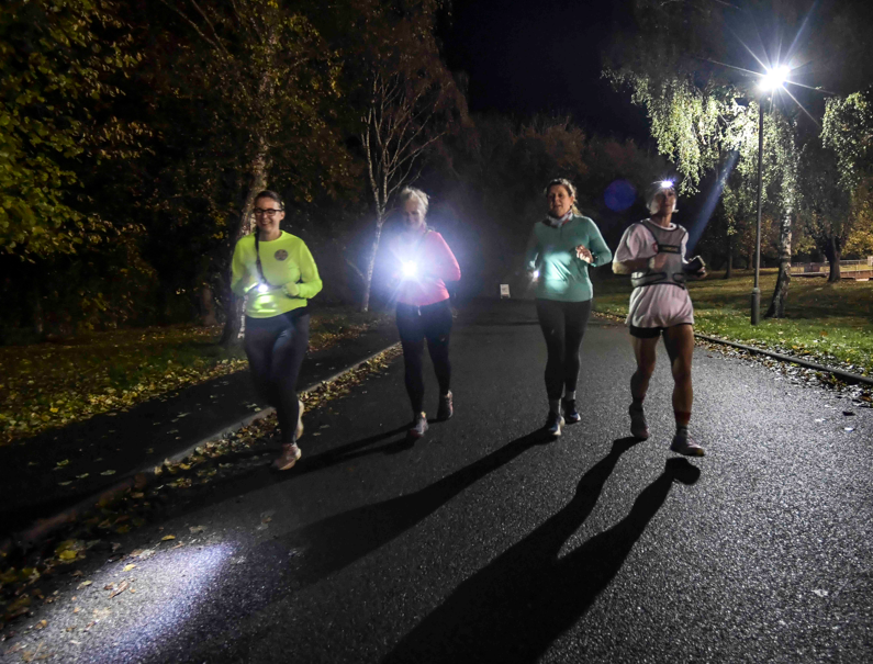 A group at Greater Peterborough Athletics Network's flagship event for the Let's Lift the Curfew campaign