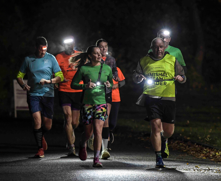 A group at Greater Peterborough Athletics Network's flagship event for the Let's Lift the Curfew campaign