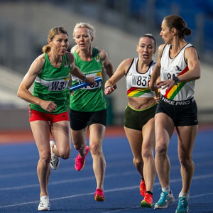 Keri Lees in 4x400m relay