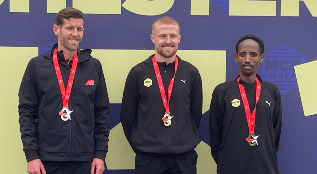 Men's podium at Manchester International