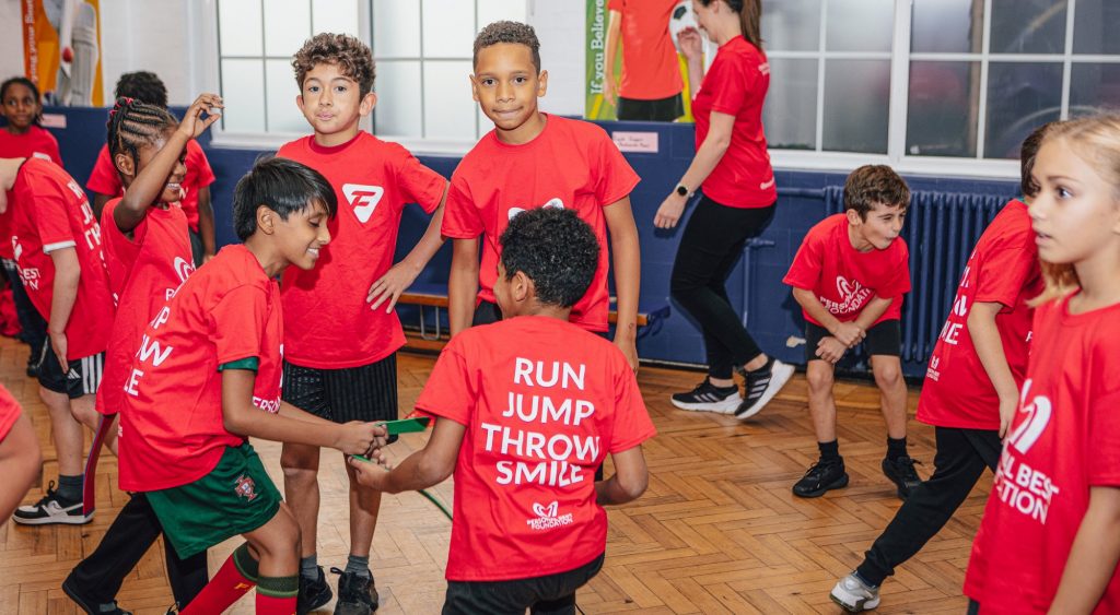 funetics kids in school hall