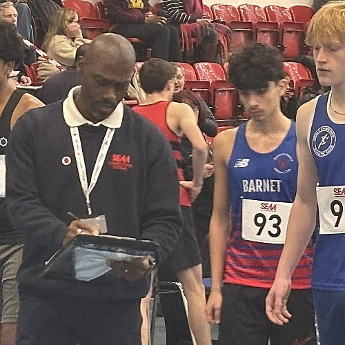 Joe Appiah officiating at SEAA championships