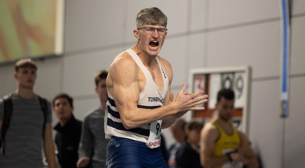 Lewis Church at indoor champs