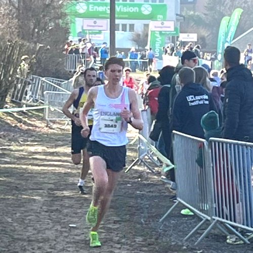 Richard Slade at Hannut 2026 cross country