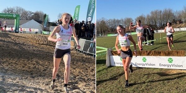 Jessica Gibbon and Faye O'Hare at Hannut 2026 cross country