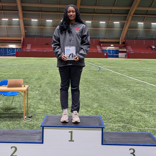 Emilia Adese on podium at Växjö