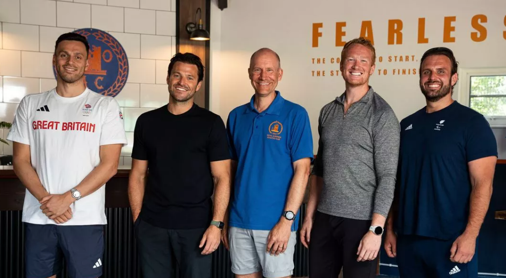 Geoff Cole and supporting athletes 