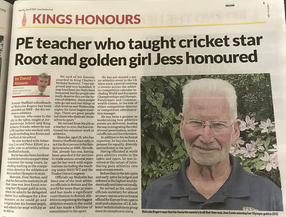 Malcolm Rogers newspaper clipping