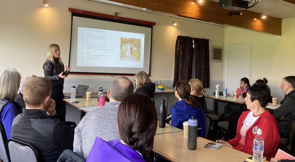 Nutrition workshop at Masters training day