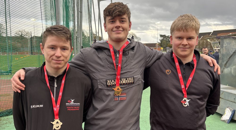 Winter long throws medallists - under 20 men hammer