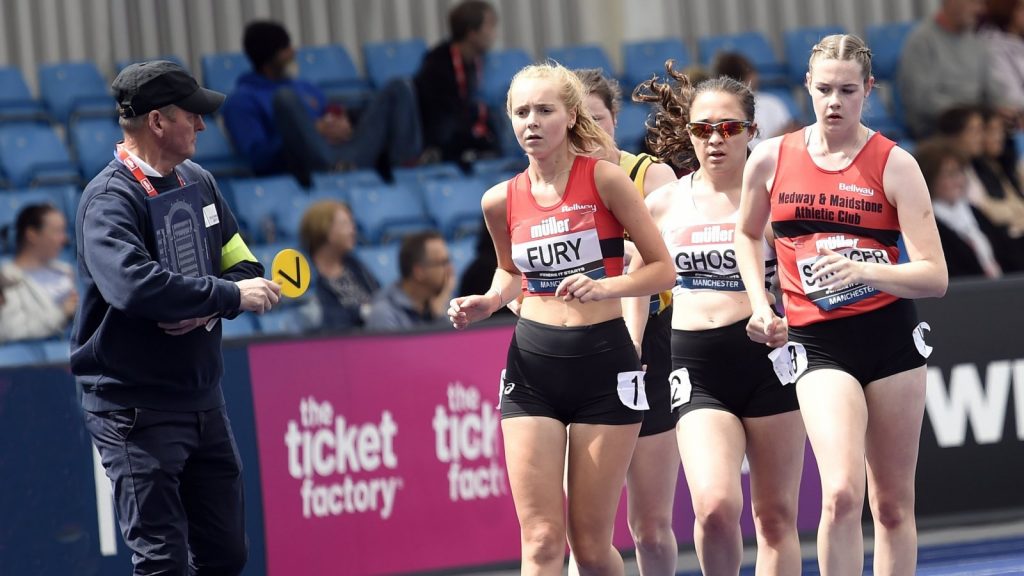 Race Walk official at British champs