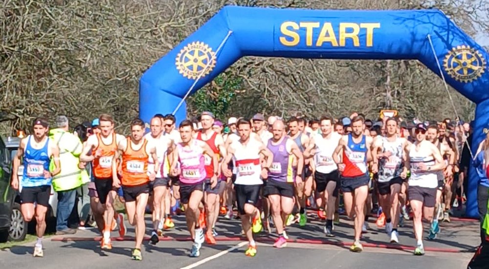 Masters racing at Forest of Dean Trail race