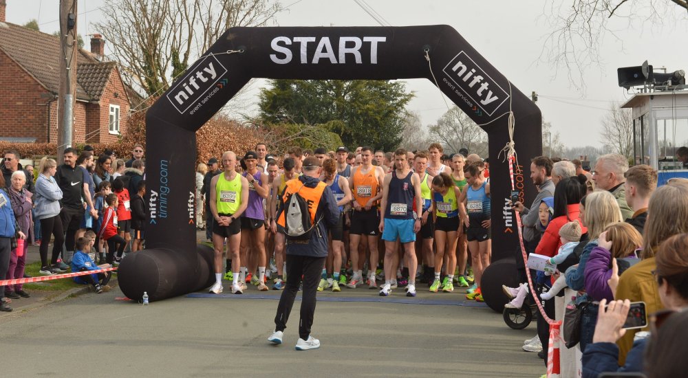 Masters racing at Wilmslow Half Marathon road race