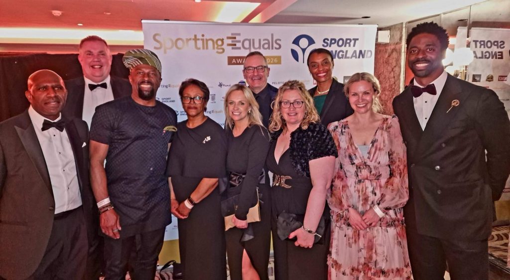 England Athletics staff and board at the Sporting Equals Awards 2026