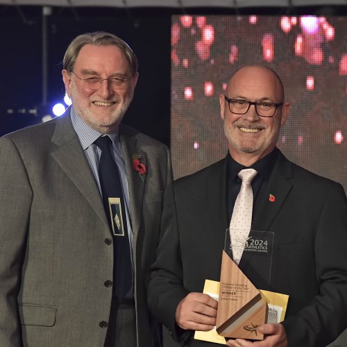 John Askew with Chris Cohen at National Volunteer Awards