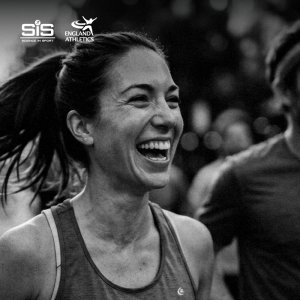 laughing female runner