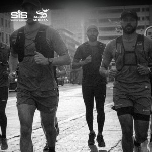 group of urban runners