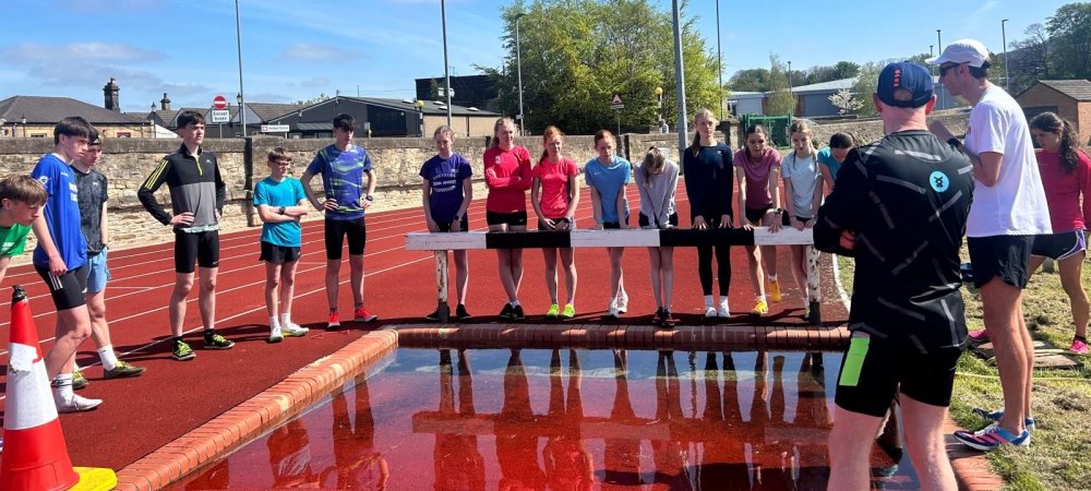 Steeplechase training at Hexham