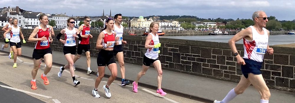 Masters runners at Bideford10k