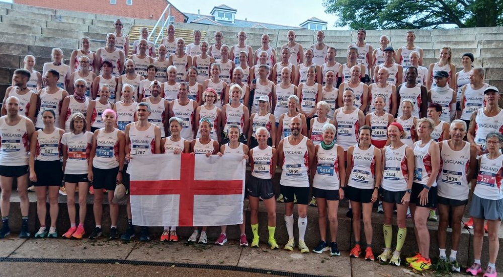 England Team at masters half marathon