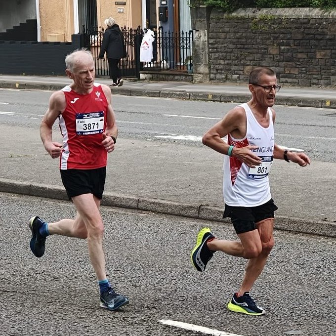 Miguel Cann at masters half marathon