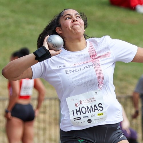 Ellis Thomas shot put at Pickering Memorial 2026