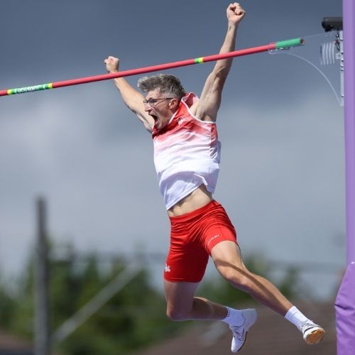 Lewis Church pole vault at Glasgow 2026 Commonwealth Games