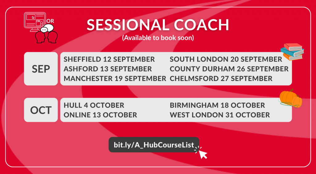 Sessional coach course dates
