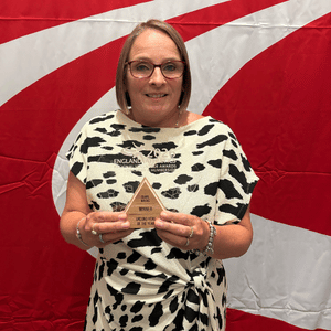 Claire Maltas at Yorkshire Volunteer Awards
